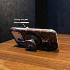 Luxury MagSafe-Compatible Magnetic Phone Case with Detachable Airbag Stand