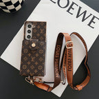LUXURY ELECTROPLATING MONOGRAM CARD HOLDER CROSSBODY SAMSUNG Z FOLD CASE