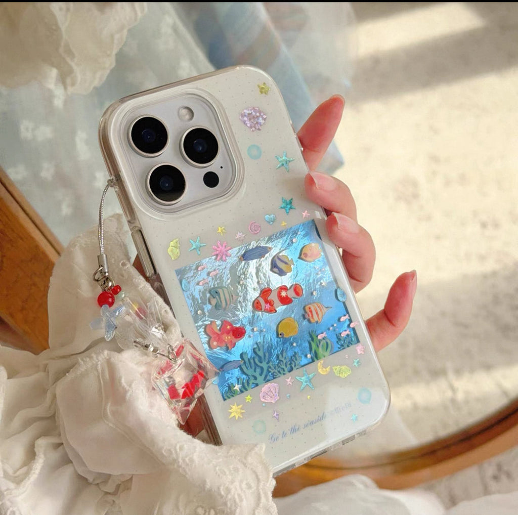 "Coral Reef Fish" 🐟🫧iPhone Case