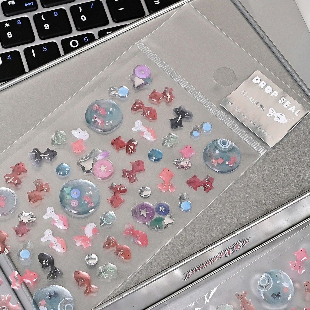 3D handmade glue stickers+  Transparent mobile phone case