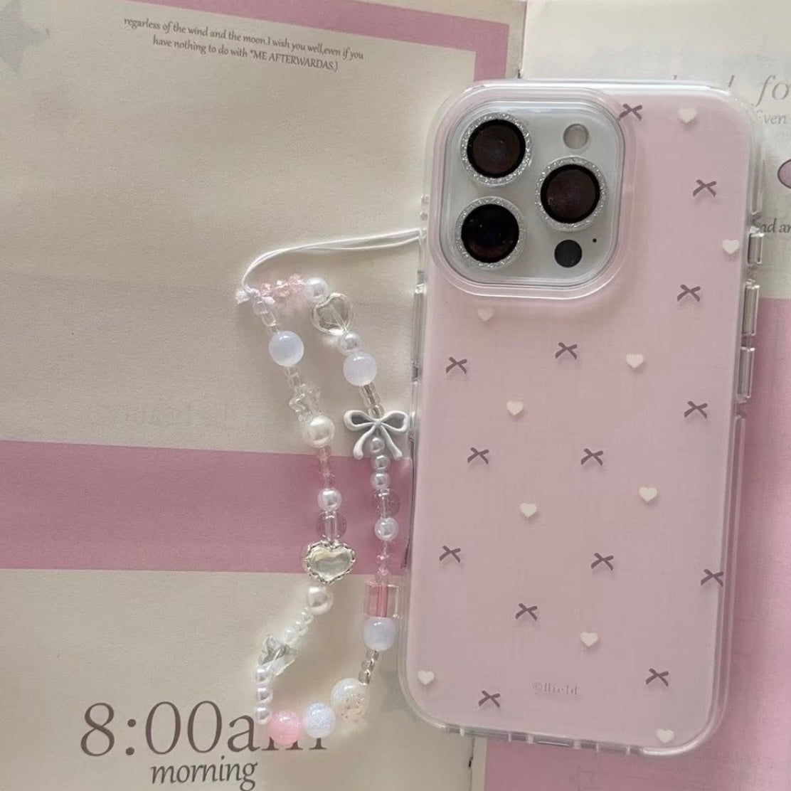 Cute and simple bow heart shape Phone Case (No Shipping Costs Worldwide)