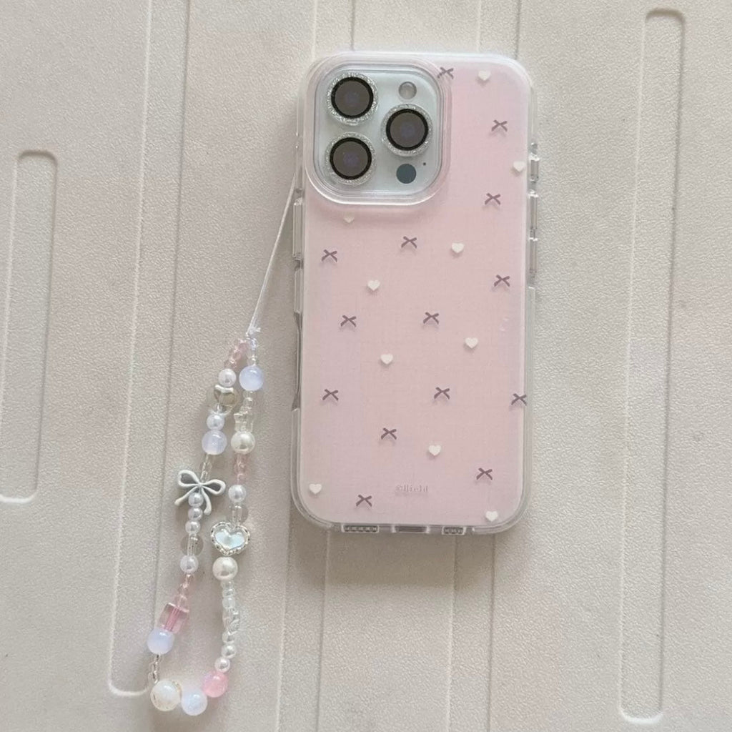 Cute and simple bow heart shape Phone Case (No Shipping Costs Worldwide)