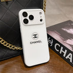 Classic Minimalist Luxe iPhone Case – White Gloss Edition