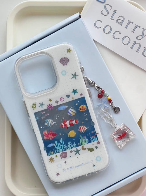 "Coral Reef Fish" 🐟🫧iPhone Case