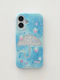 Blue Star Umbrella ☔️ iPhone Case
