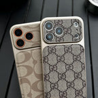 Luxury Pattern Leather Phone Case With Shockproof Edges