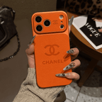Luxury Embossed Leather Protective iPhone Case